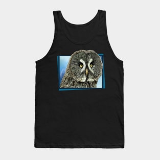 Gray owl Tank Top